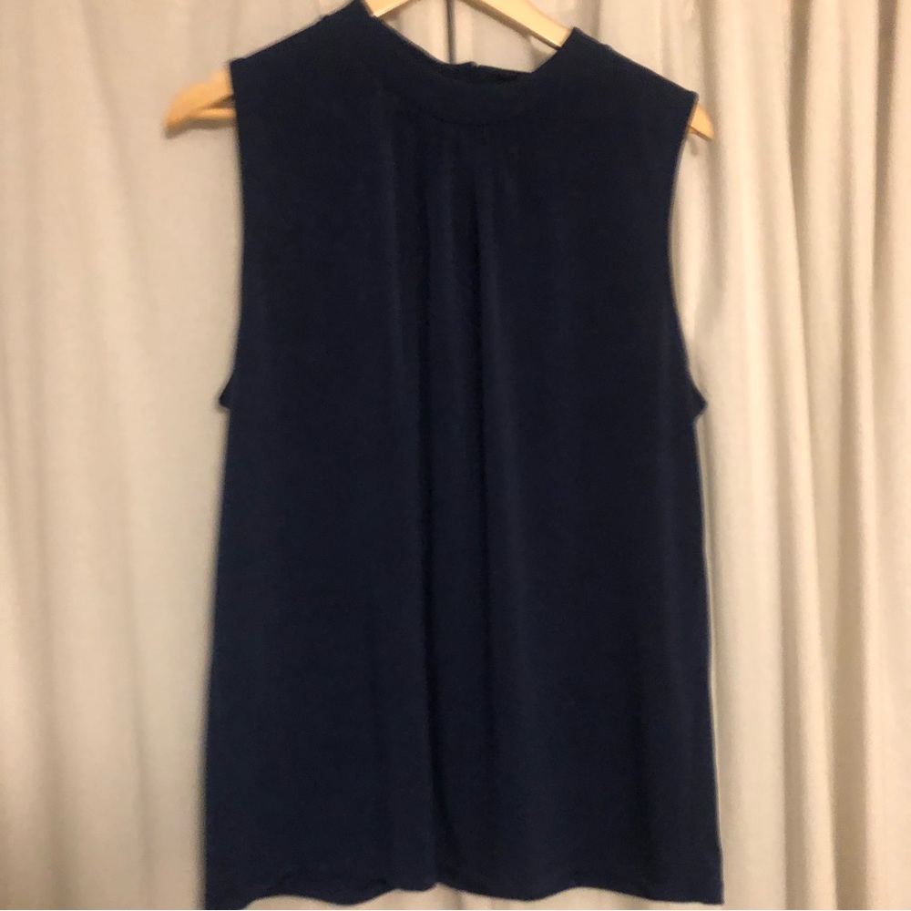 Banana Republic blue sleeveless XL top